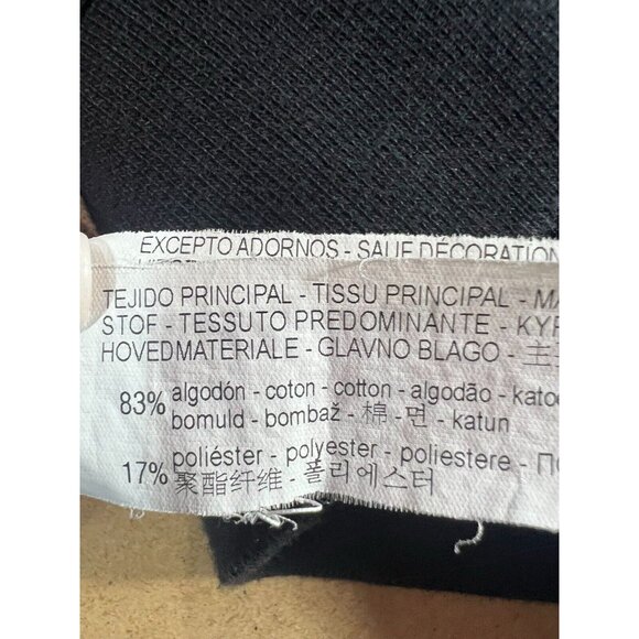 Zara Women Black Sweatshirt Skull Long Sleeves Cotton Size Large - Picture 4 of 8